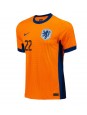 Niederlande Denzel Dumfries #22 Heimtrikot EM 2024 Kurzarm